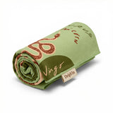 DripYin Earth Signs Yoga Towel rolled