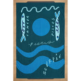 DripYin Water Signs Yoga Towel on mat